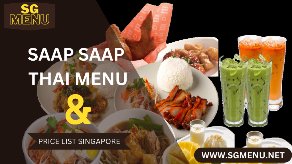 saap saap thai menu