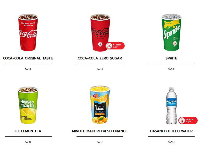 Sukiya Beverages Menu  2024