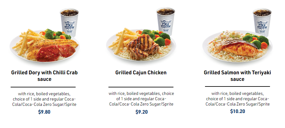 Long John Silver’s Grill Plate Menu 