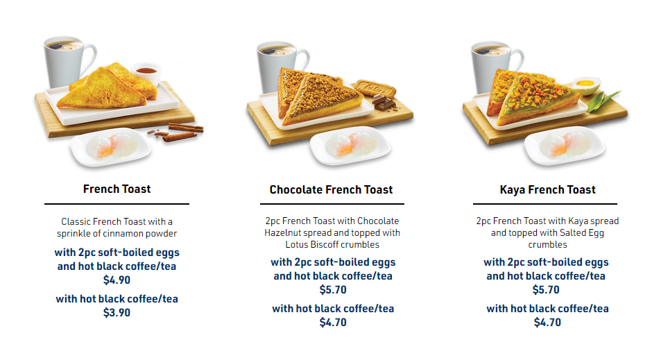 LJS French Toast Menu