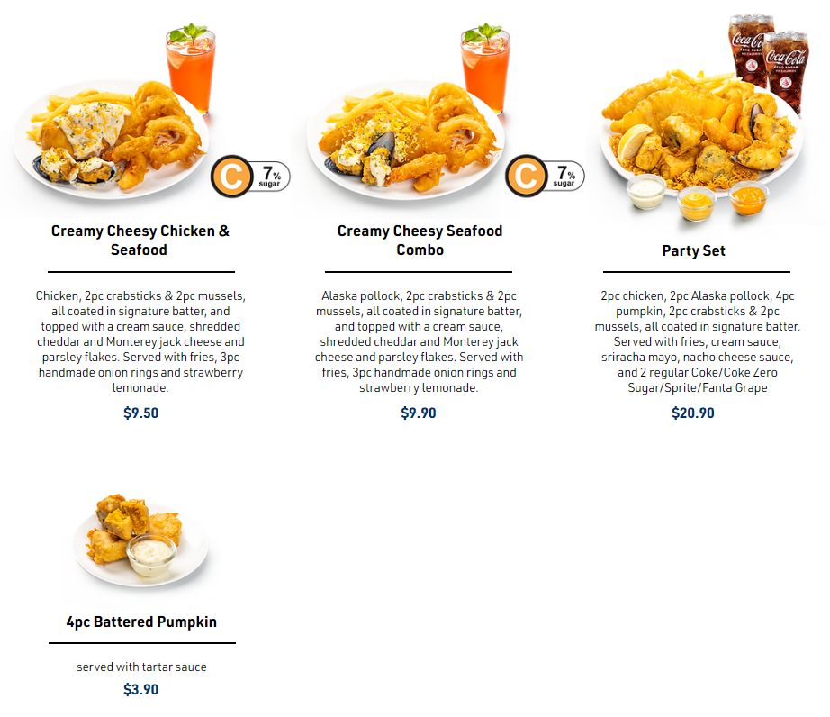 Long John Silver’s Christmas Promotions Menu