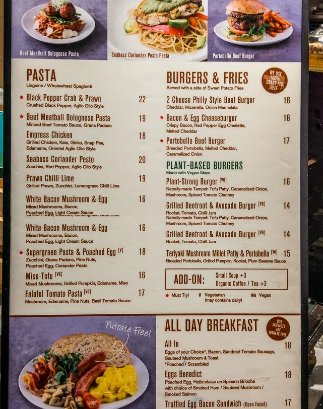 CEDELE SINGAPORE ALL-DAY BREAKFAST MENU 2024