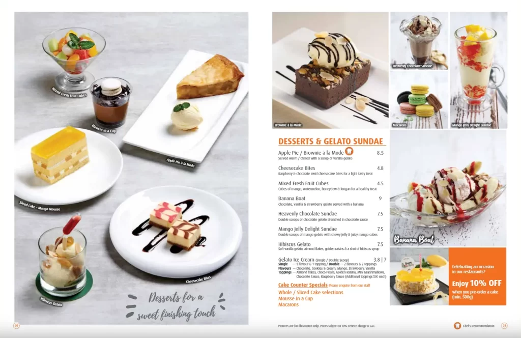 EATZI GOURMET BISTRO DESSERTS & GELATO SUNDAE MENU 2024