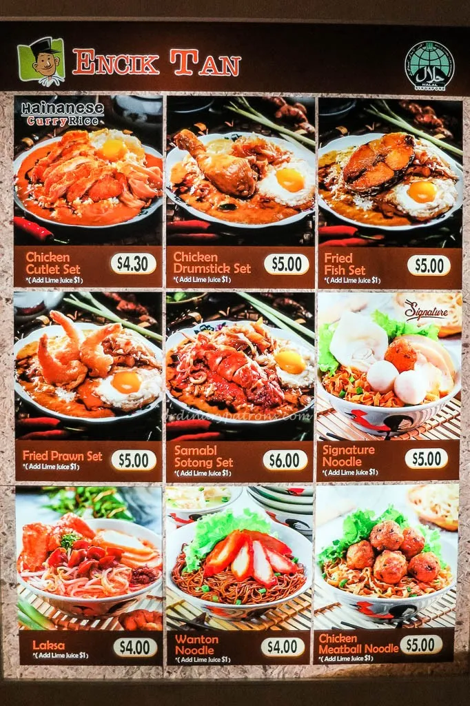 Encik Tan Wok Delight Menu 2024