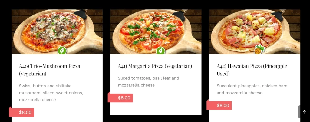 FUSION SPOON PIZZA MENU PRICES 2024