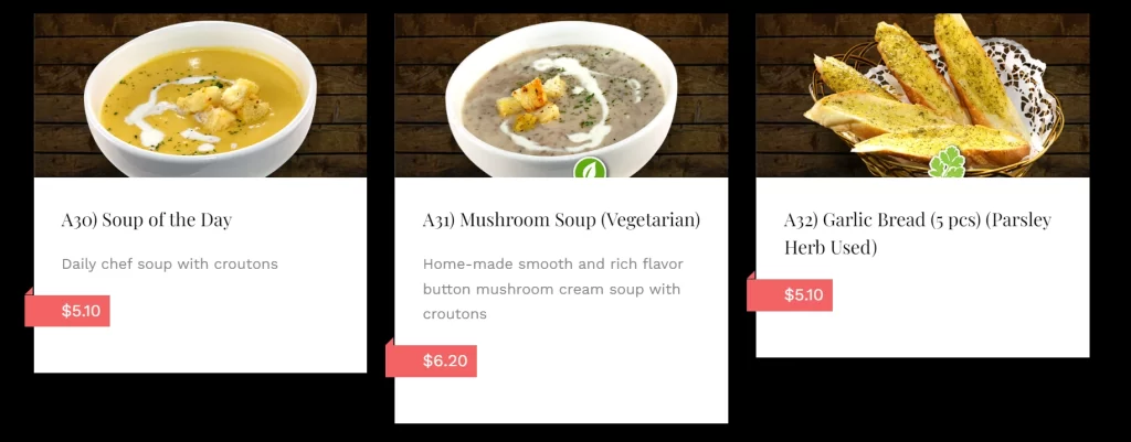 FUSION SPOON SOUP & SIDES MENU PRICES 2024