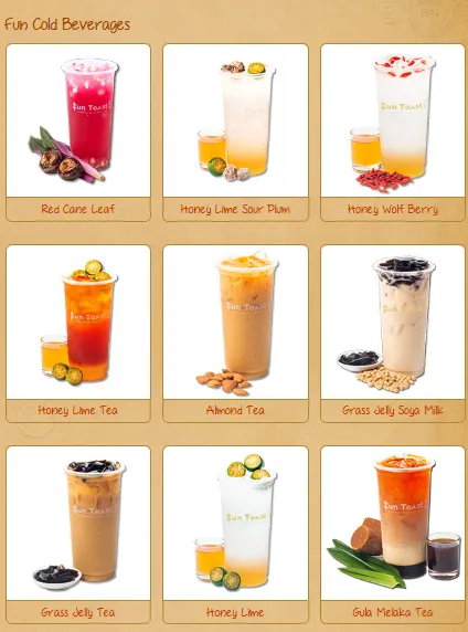 Fun Toast Refreshing Beverages Menu 2024