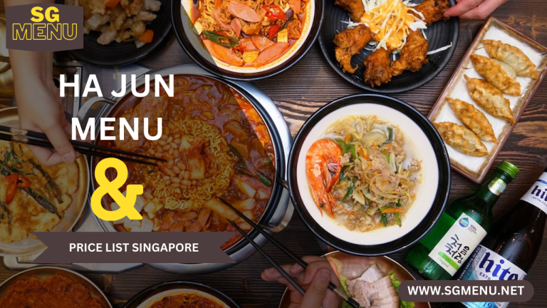 HA-JUN MENU AND PRICE LIST SINGAPORE Updated 2024