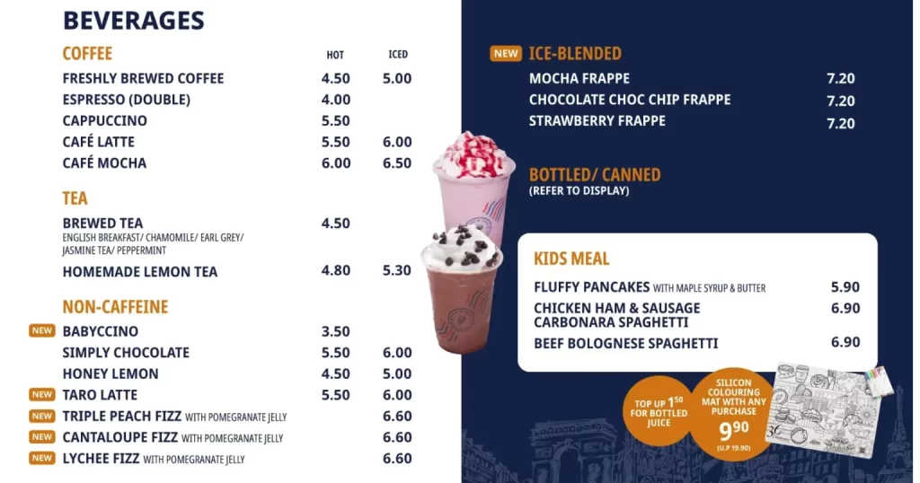 ICE BLENDED MENU 2024