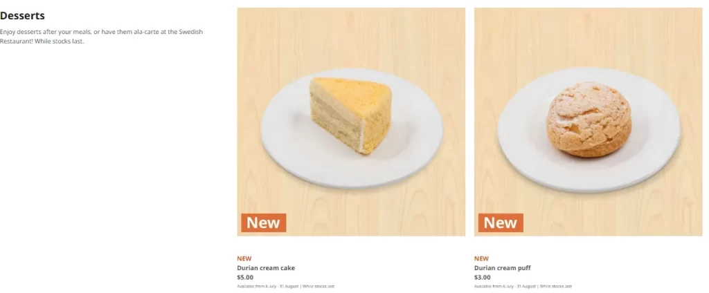 IKEA BAKERY MENU 2024