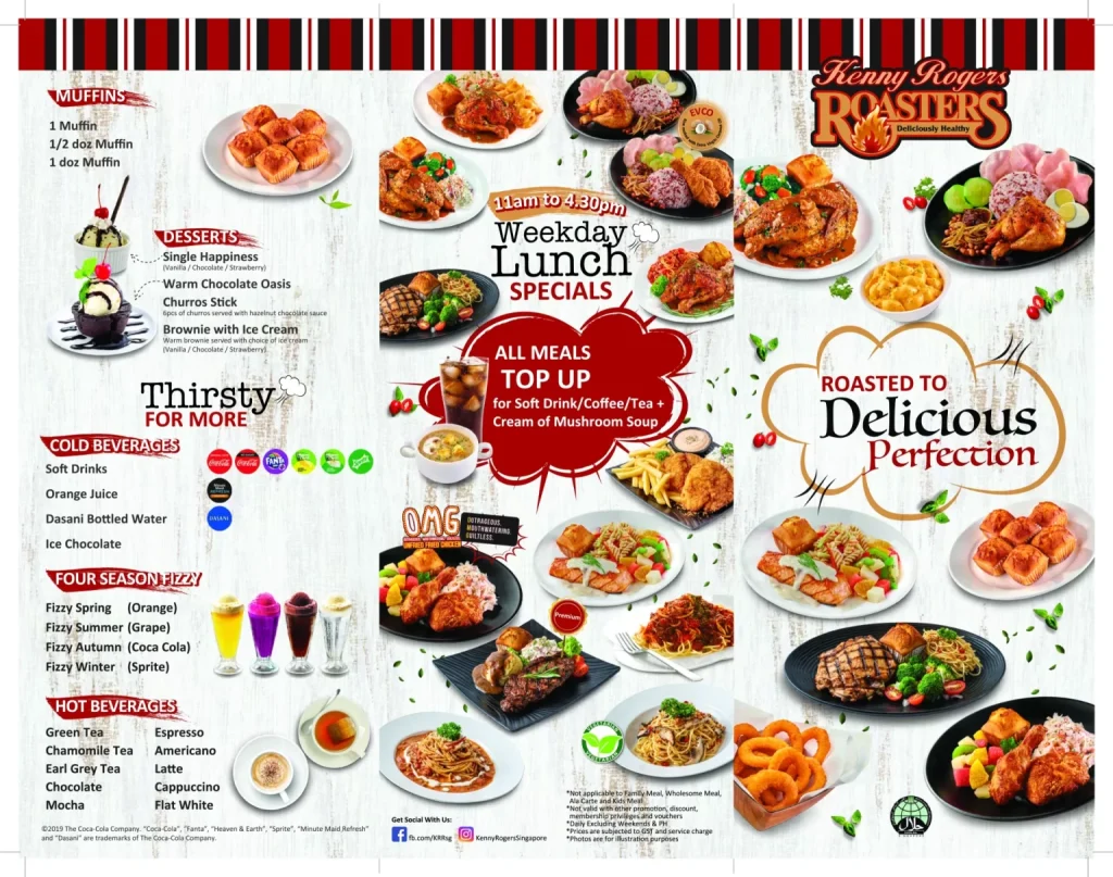 KENNY ROGERS HOT & FRESH SIDES MENU 2024