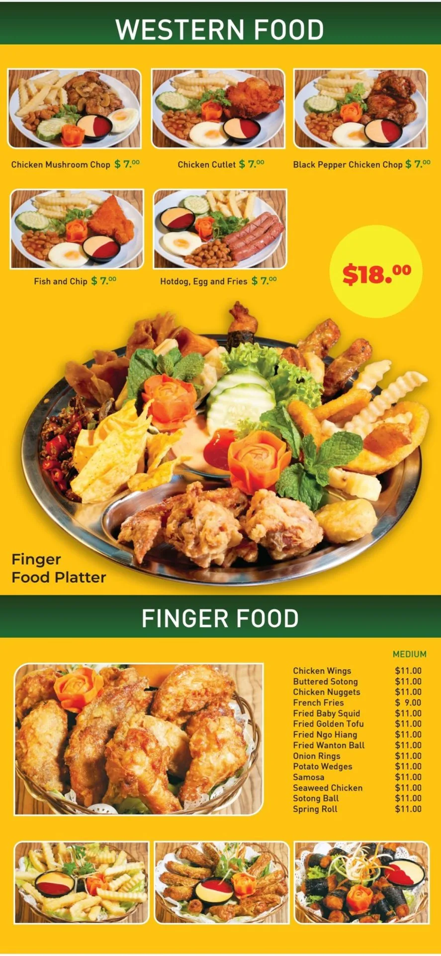 LUCKY CAFE MENU – WESTERN FOOD 2024