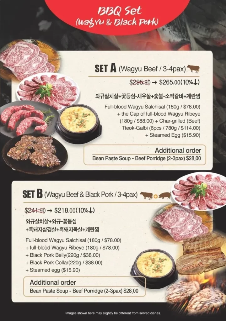 Nanta BBQ Set Menu 2024