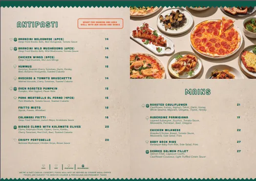 Peperoni Pizzeria Menu 2024