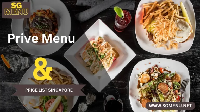 Prive Menu & Price List Singapore 2024 Updated