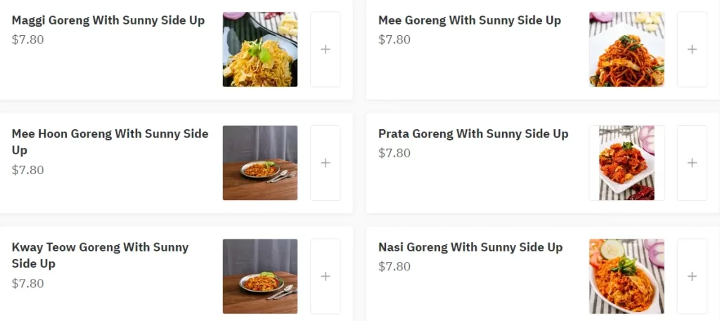 SPRINGLEAF PRATA GORENG GORENG MENU PRICES 2024