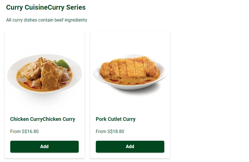 TSUI WAH CURRY SERIES MENU PRICES 2024