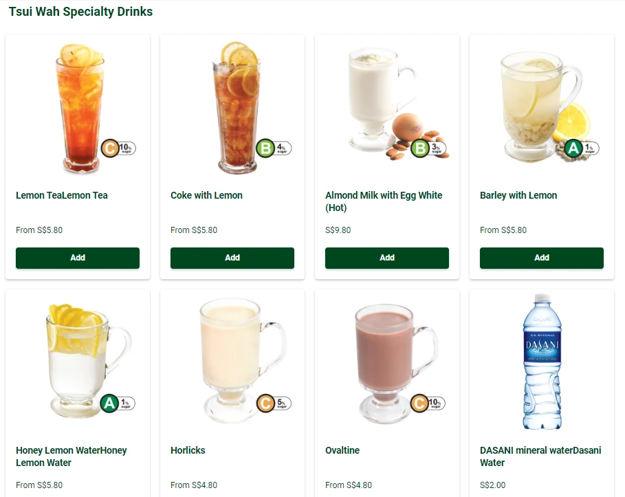 TSUI WAH SPECIALTY DRINKS MENU PRICES 2024