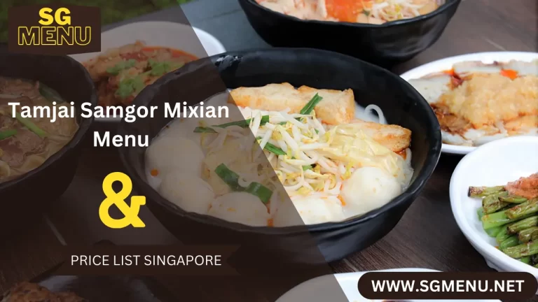 TAMJAI SAMGOR MIXIAN MENU AND PRICE LIST SINGAPORE UPDATED 2024