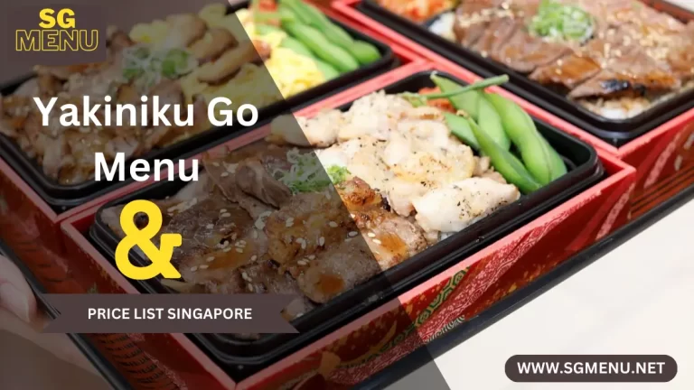 Yakiniku Go Menu & Price List Singapore Updated 2024