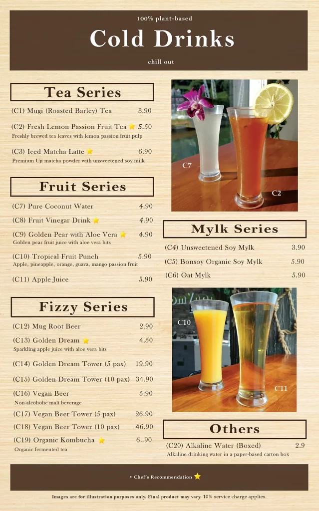 NOMVNOM BEVERAGES MENU PRICES 2024