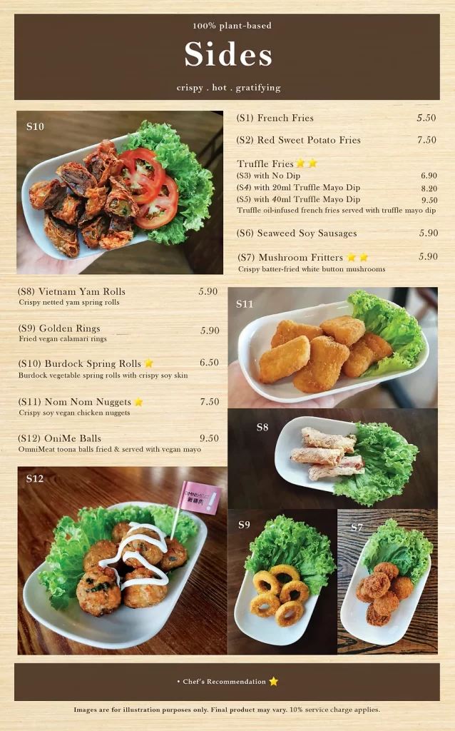 NOMVNOM MENU SIDES PRICES 2024