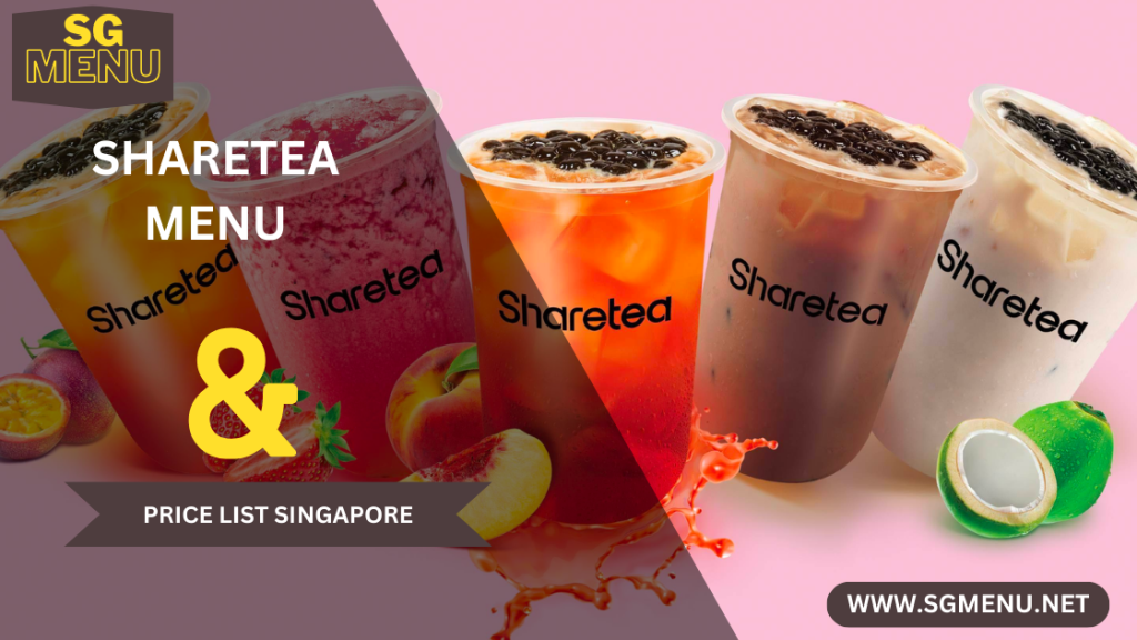 SHARETEA MENU Singapore 