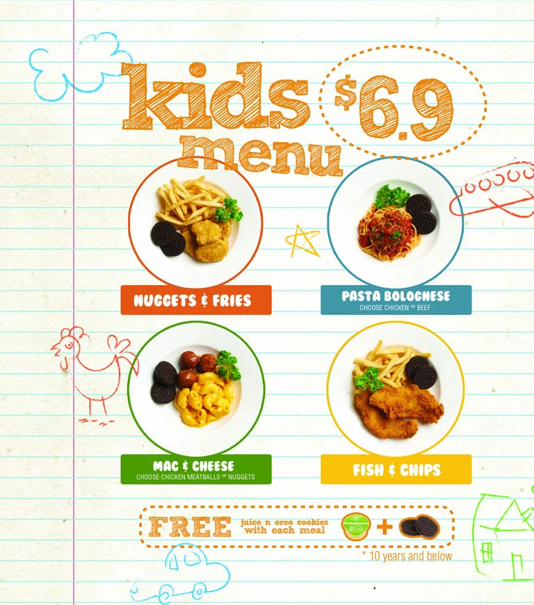 BUDDY HOAGIES KIDS MENU 2024