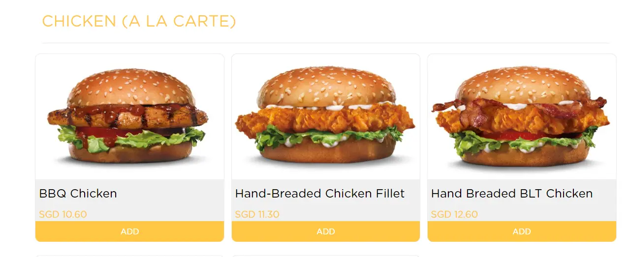 CARLS JR CHICKEN ALA CARTE MENU PRICES 2024