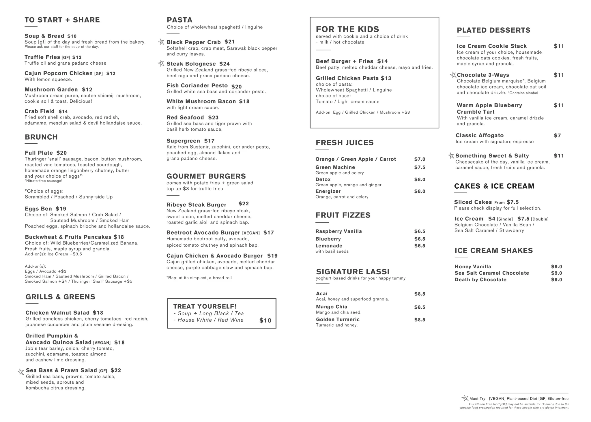 Cedele Bakery Cafe Singapore Menu 2024