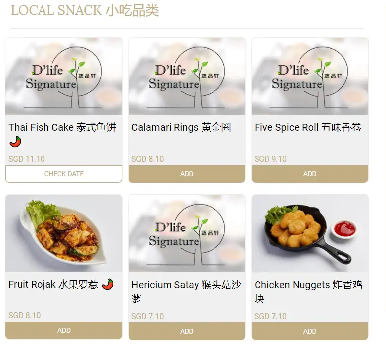 D’LIFE SNACKS MENU PRICES 2024