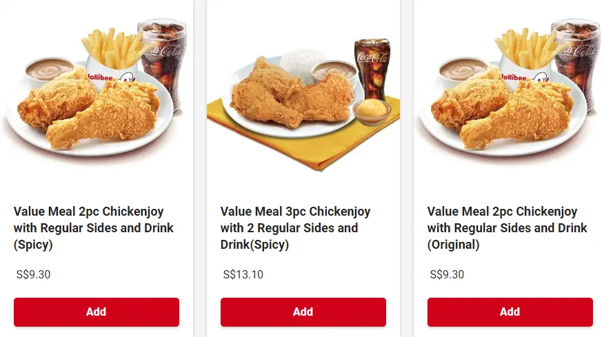 JOLLIBEE CHICKEN MEALS MENU PRICES 2024