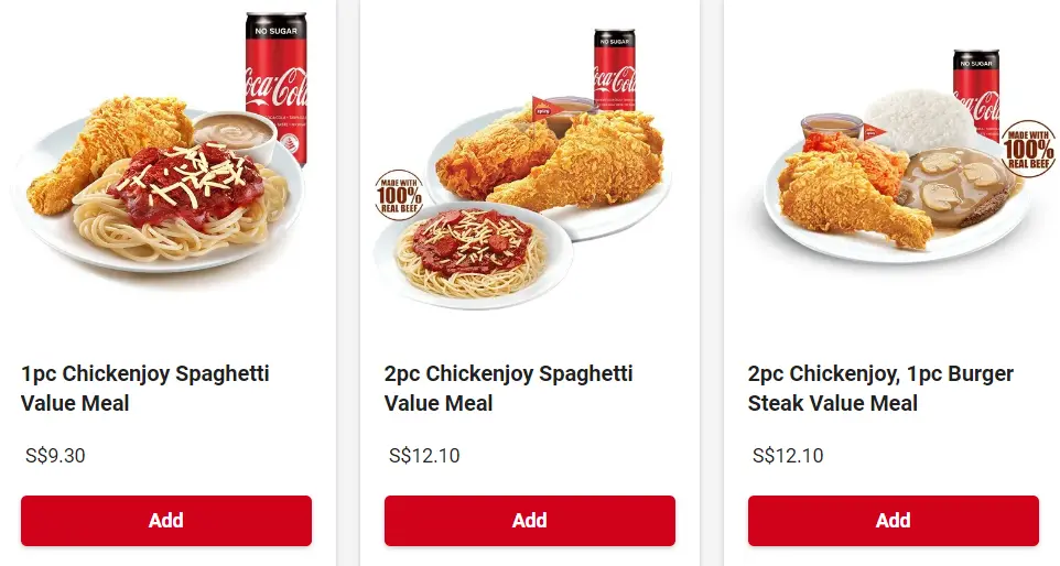 JOLLIBEE CHICKENJOY PERFECT PAIRS MENU PRICES 2024