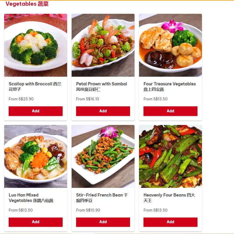 KIMLY ZI CHAR SINGAPORE VEGETABLES MENU PRICE 2024