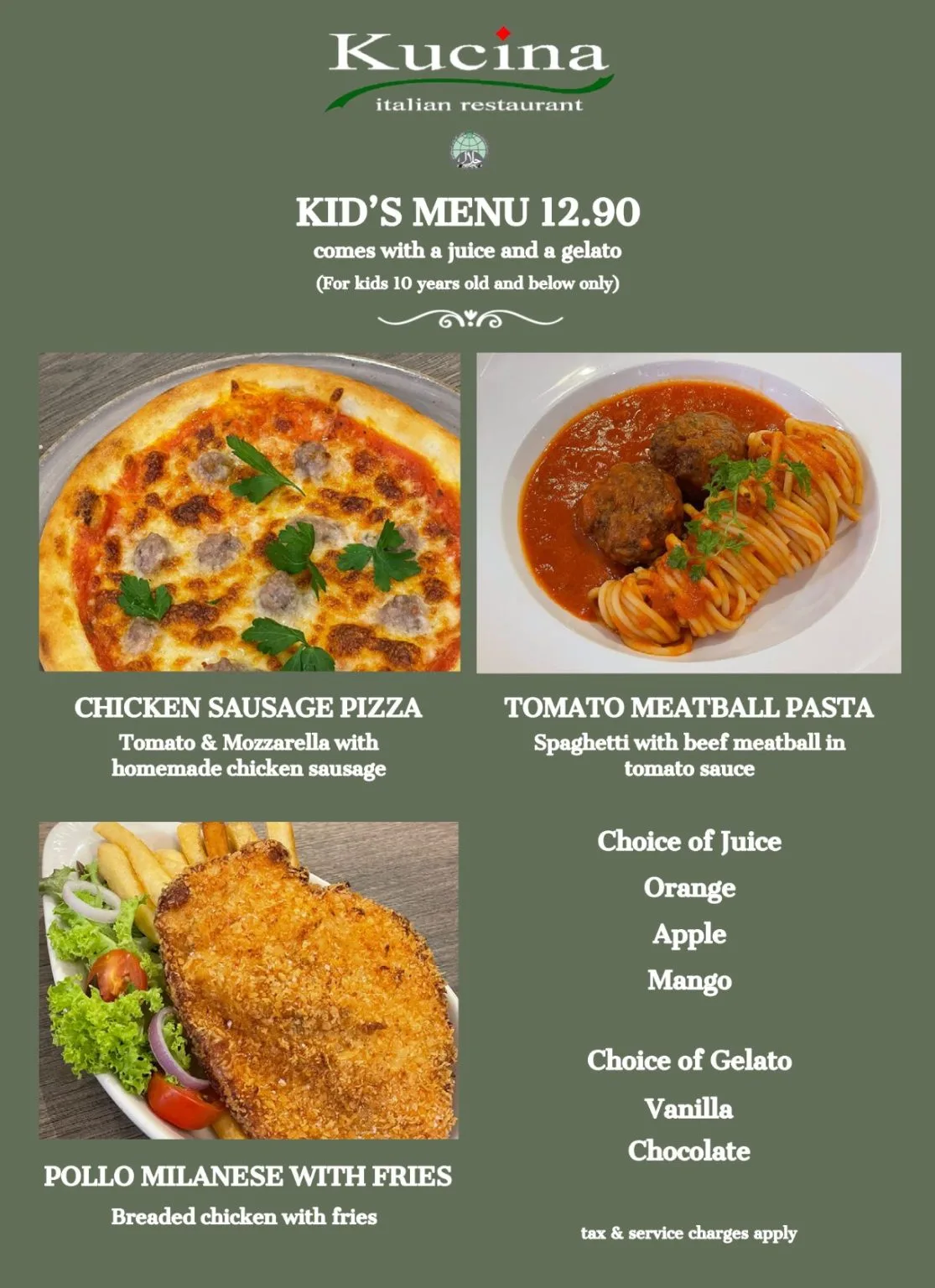 KUCINA ITALIAN PRIMI PASTA MENU WITH PRICES 2024