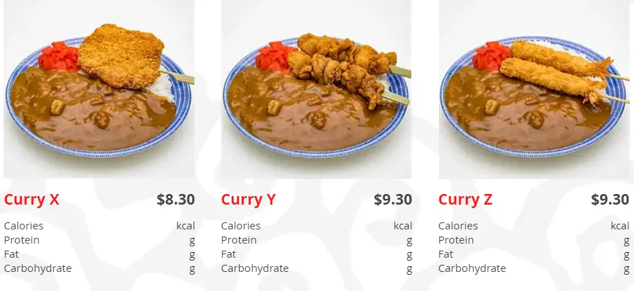 TORI Q CURRY SET MENU PRICES 2024