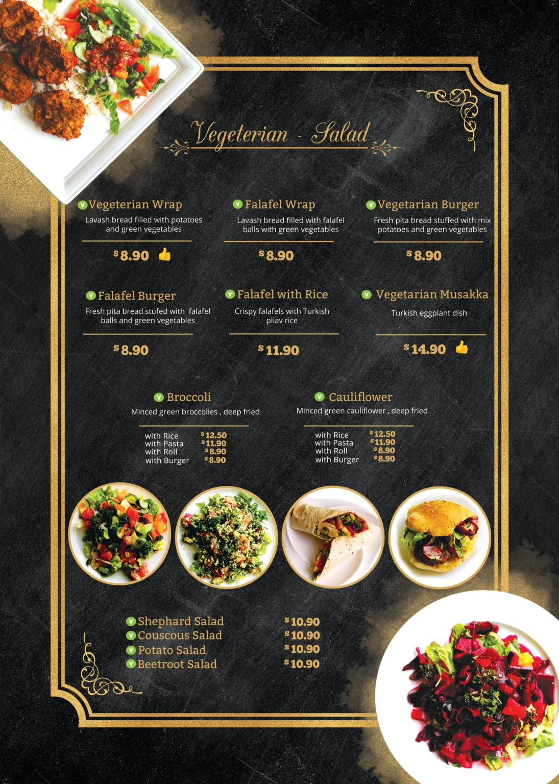 TURKISH KEBAB KEBAB SALAD MENU PRICES 2024